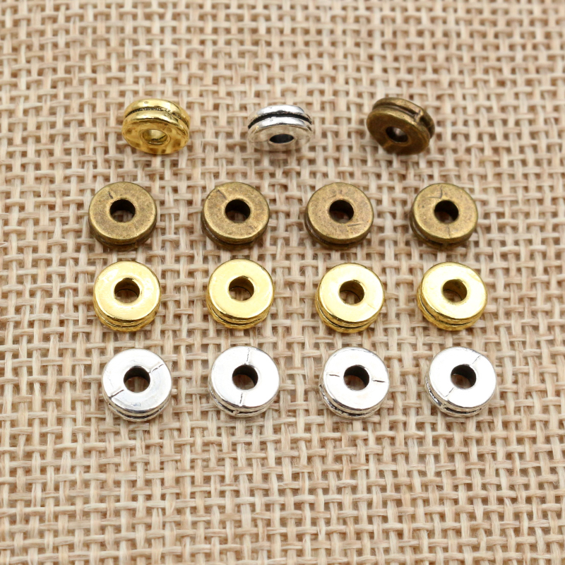 Eyepin Ball End - 100pcs 6x6x2.5mm Antique Gold Silver Plated