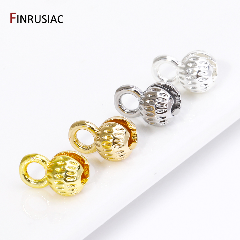 Eyepin Ball End - 14/18K Gold Plated Brass Crimp End