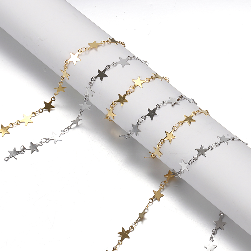 Jewelry Making Materials Wholesale - 1Meter Gold Plated Stainless Steel Flat