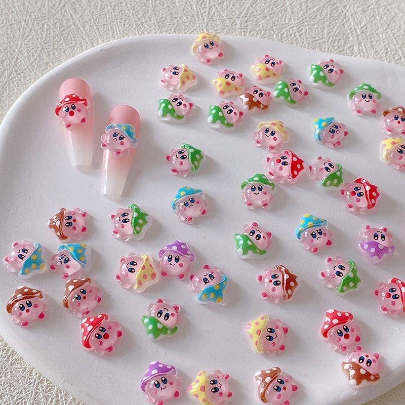 Jewelry Making Resin - 2/10/20pcs Kirby Nail Charms 3D Resin
