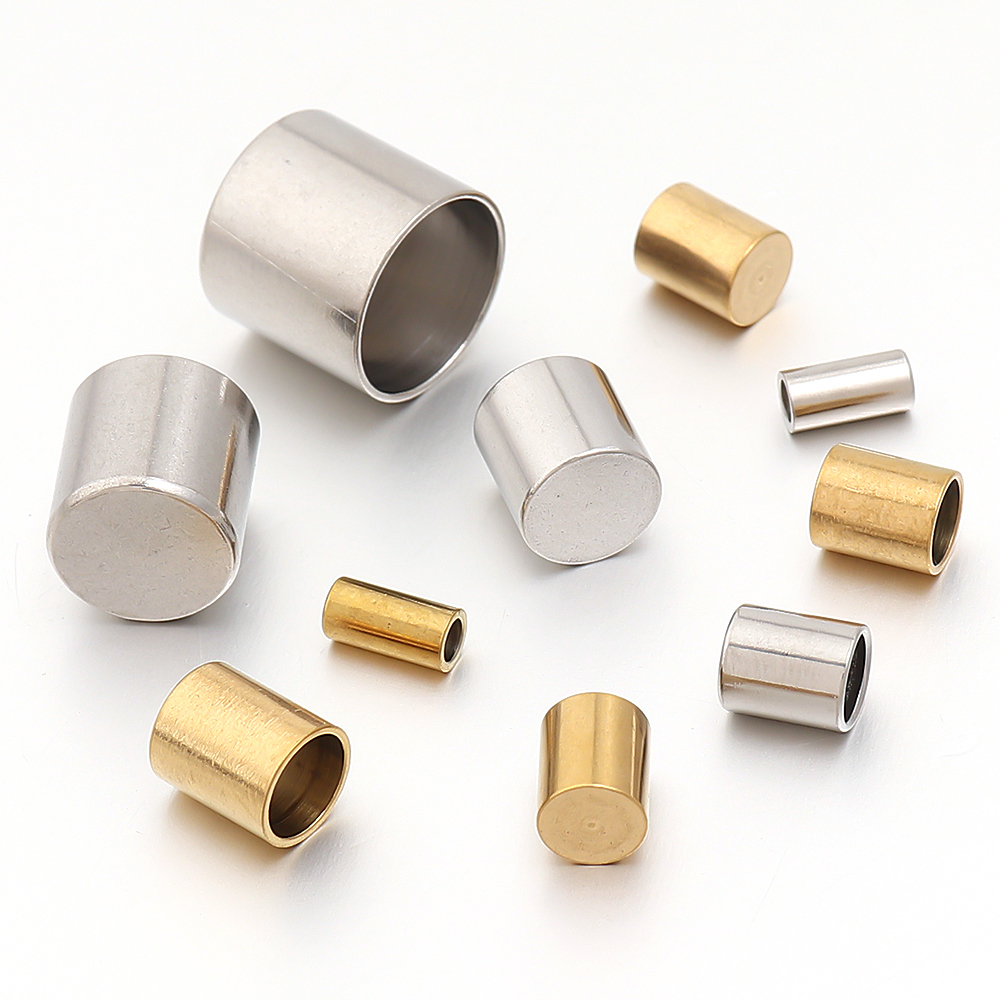Jewelry Making Bead - 10-20pcs/lot 2-10mm Stainless Steel Leather Cord