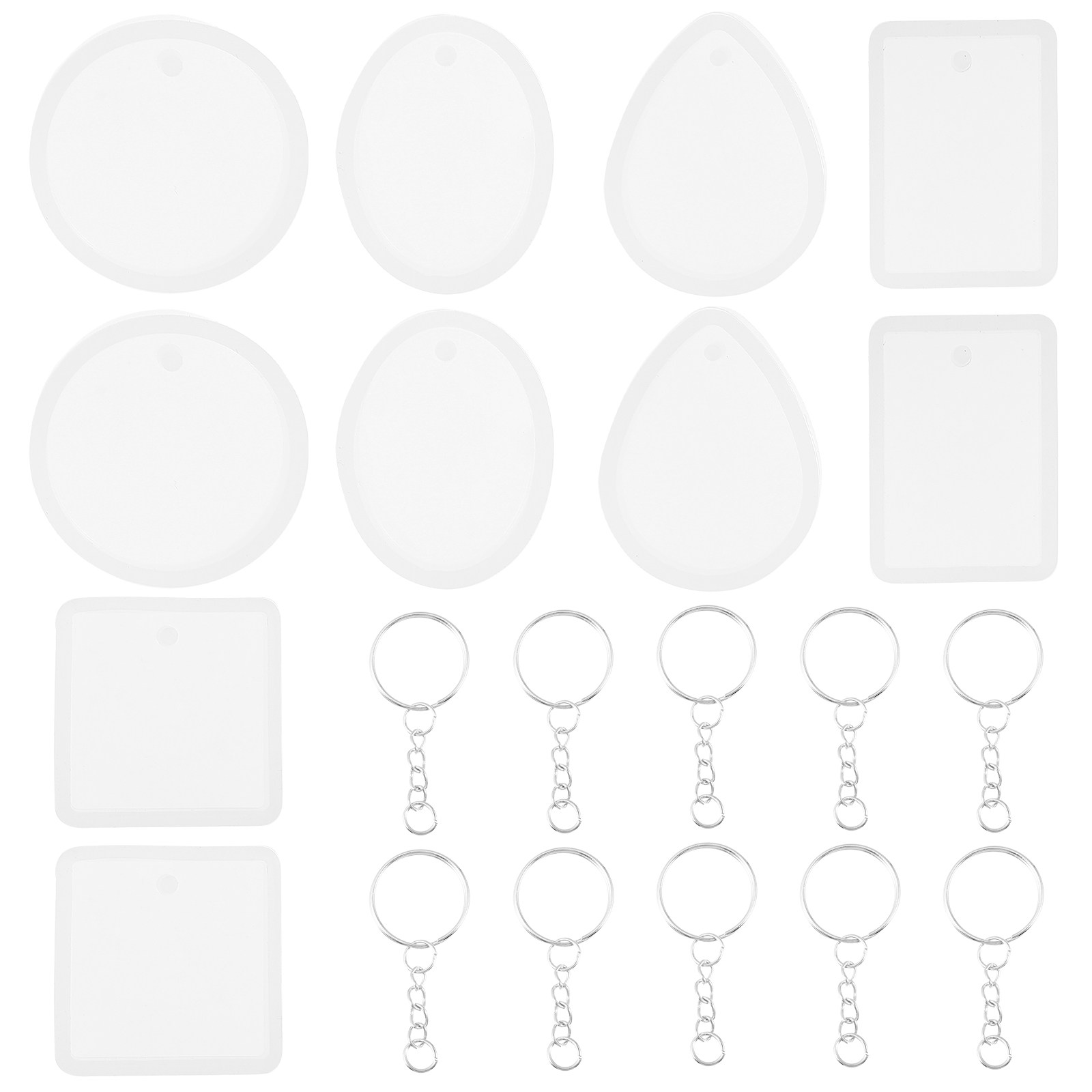 Jewelry Making Resin - 10pcs Diy Keychain Pendant Charm Mold