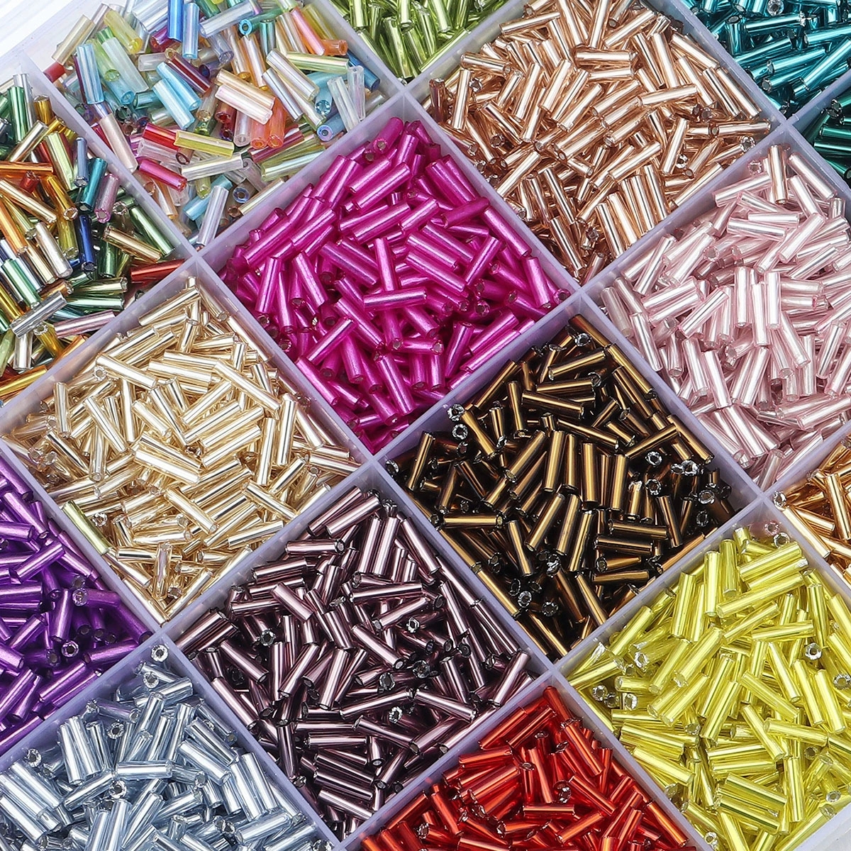 Seed Bead Tube - 10g/pack 2mm Glass Seed Beads Colorful