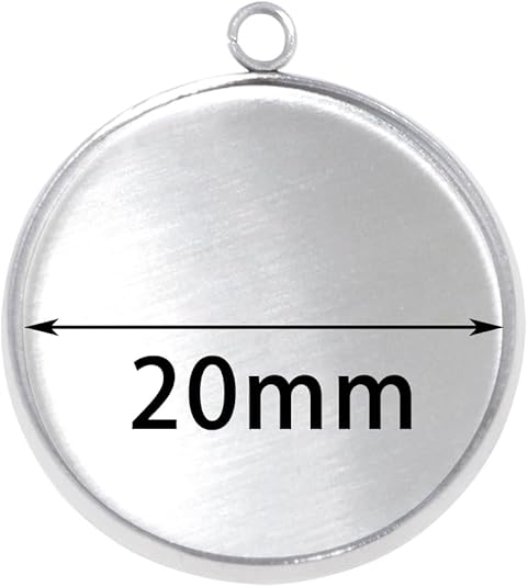 20 Pieces Stainless Steel Roun - Jewelry Making Resin のレビューと価格