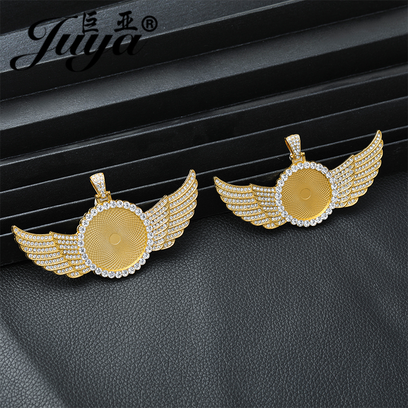 5PCS Blank Wings Pendant Setti - Pendant Blank Bezel のレビューと価格