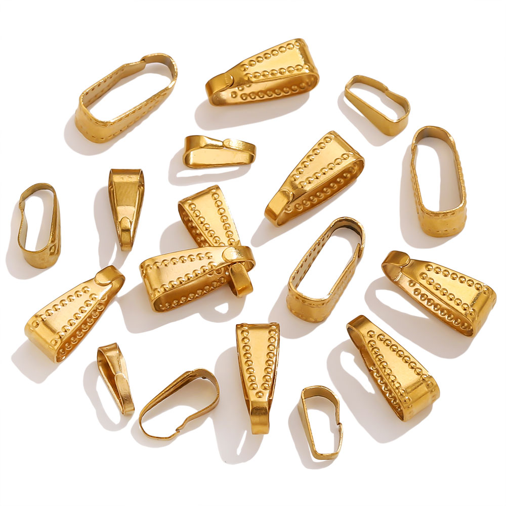 50pcs Gold Color Stainless Ste - Jewelry Making Materials Wholesale のレビューと価格