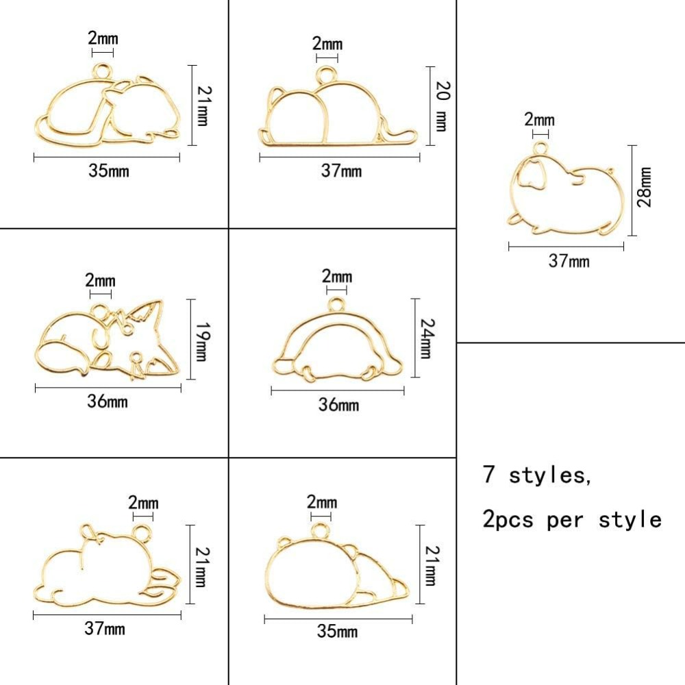 14pcs Hibernator Theme Open Be - Jewelry Making Resin のレビューと価格