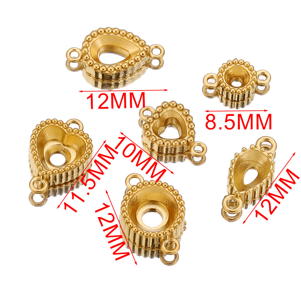 10pcs Stainless Steel Double H - Pendant Blank Bezel のレビューと価格