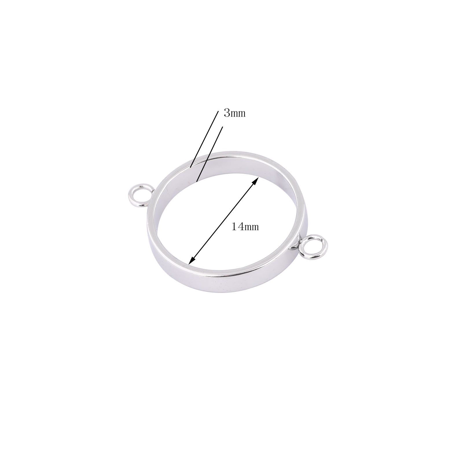 10pcs Stainless Steel 14mm Ope - Jewelry Making Resin のレビューと価格