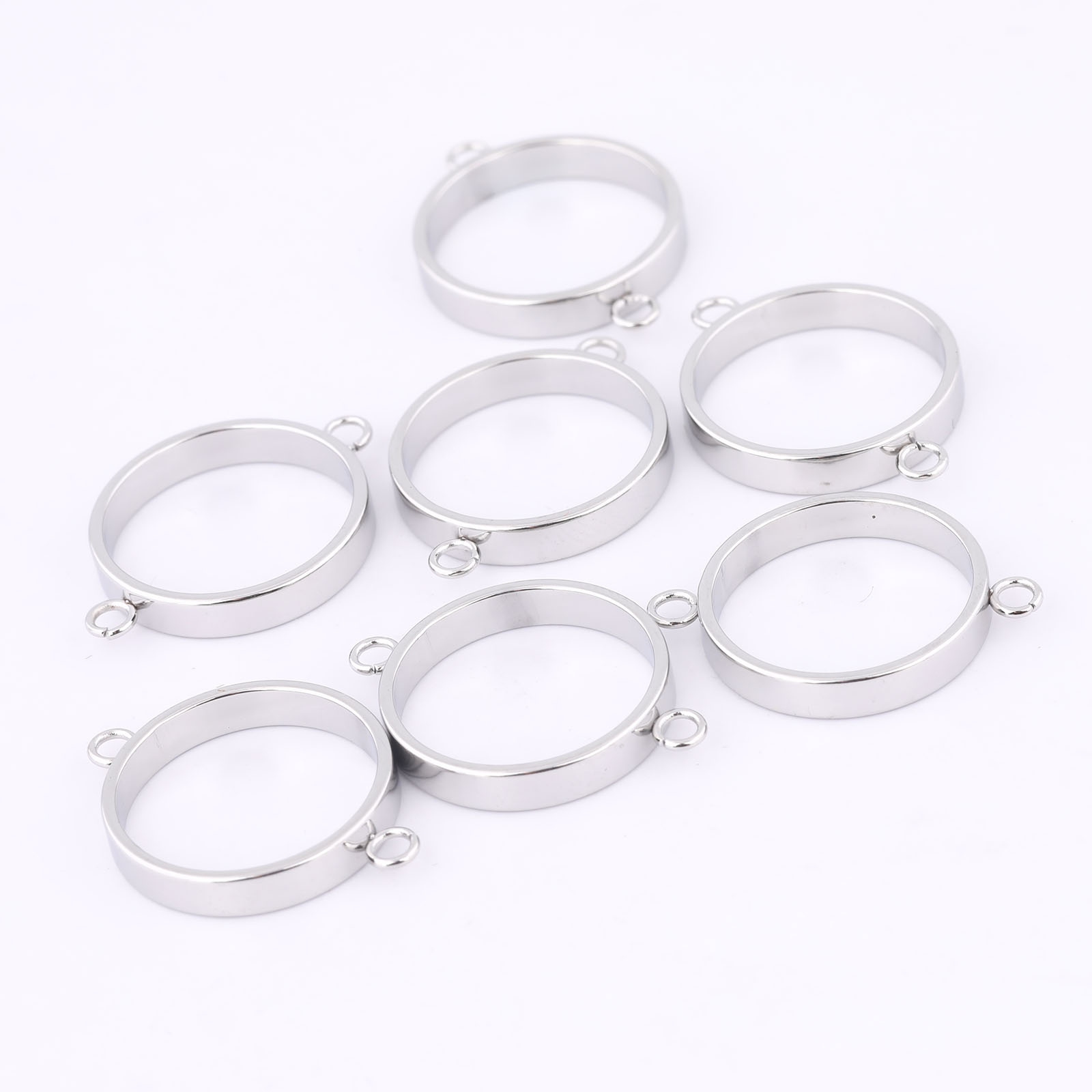 10pcs Stainless Steel 14mm Ope - Jewelry Making Resin のレビューと価格