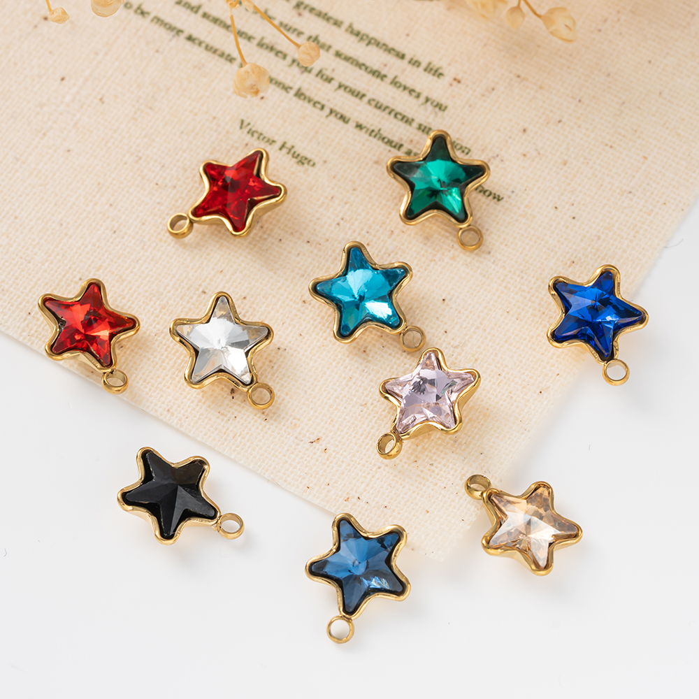 5pcs/Lot Stainless Steel Star  - Jewelry Making Materials Wholesale のレビューと価格