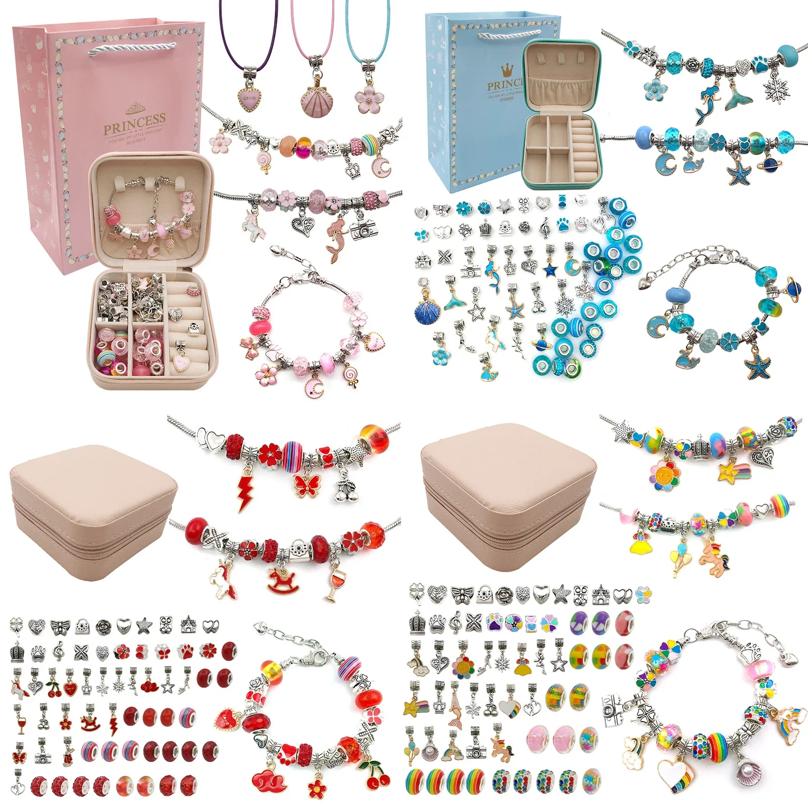 Charm Bracelet Making Kit for  - Jewelry Making Kits For Kids のレビューと価格