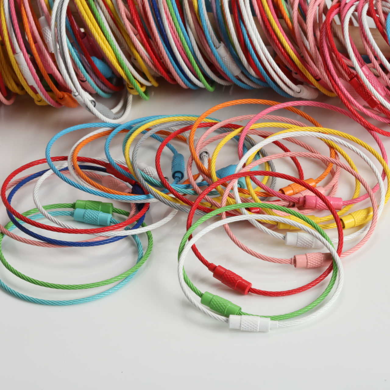 5/10/20/40pcs Colorful Keychai - Jewelry Making Materials Wholesale のレビューと価格