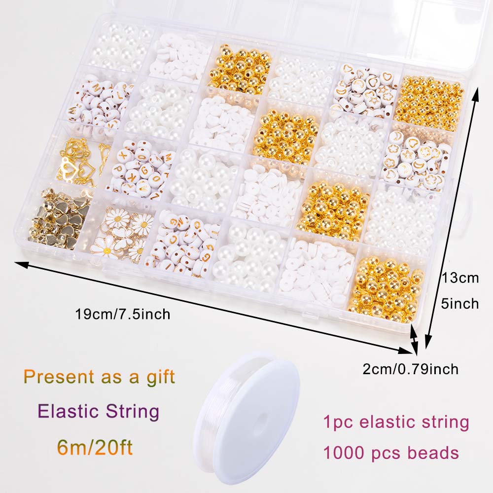 DIY Clay Beads Bracelet Making - Jewelry Making Kits For Kids のレビューと価格