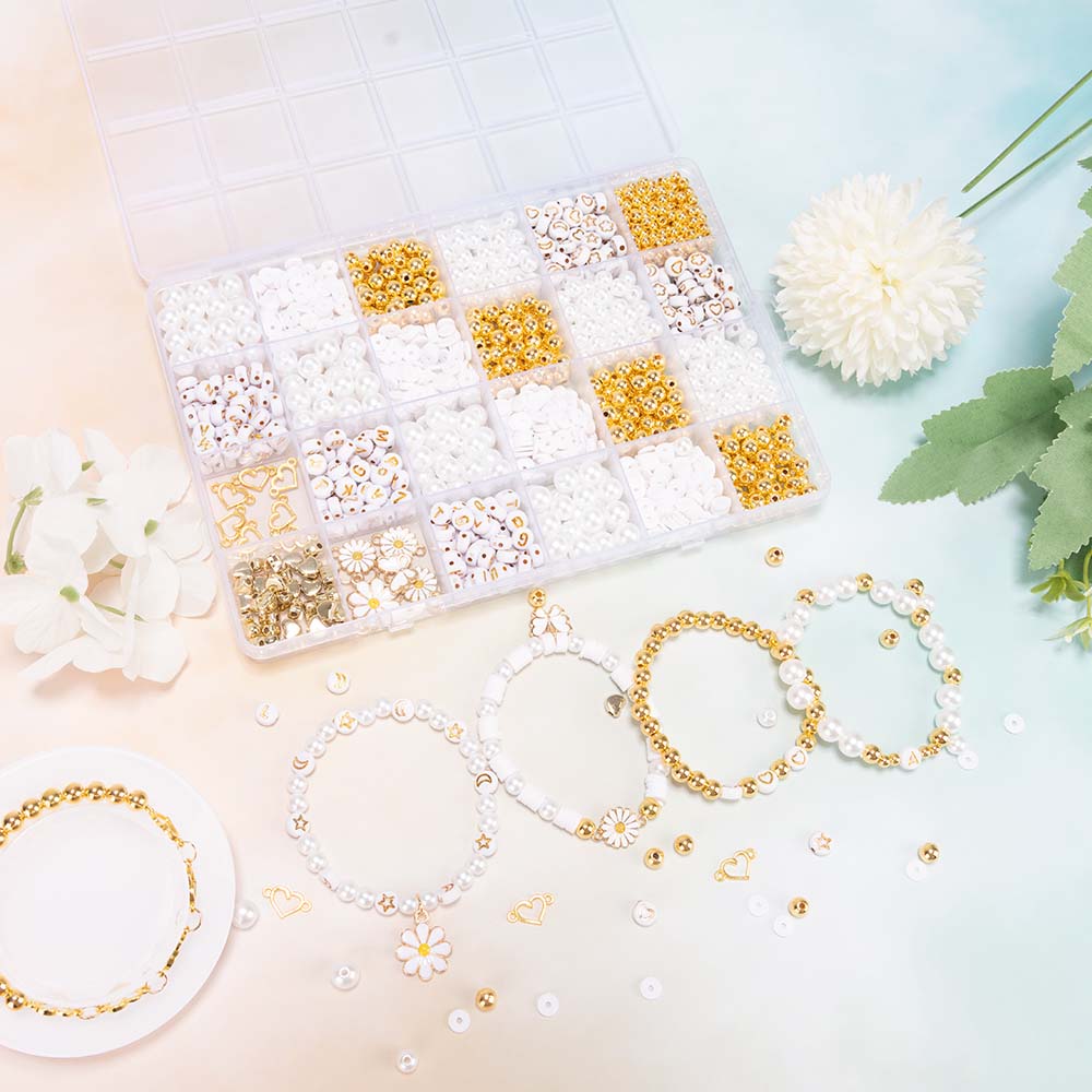 DIY Clay Beads Bracelet Making - Jewelry Making Kits For Kids のレビューと価格