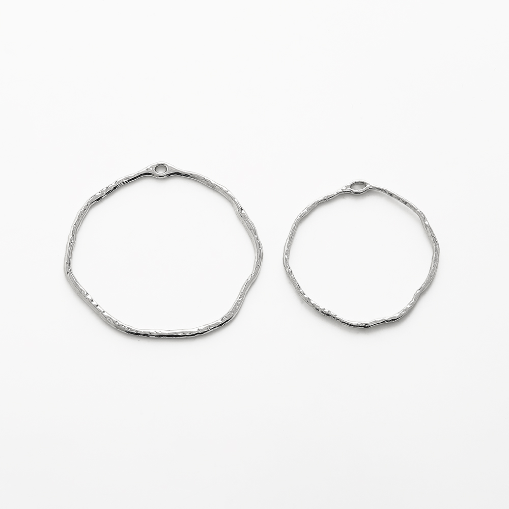 10PCS Geometric Irregularity O - Pendant Blank Bezel のレビューと価格