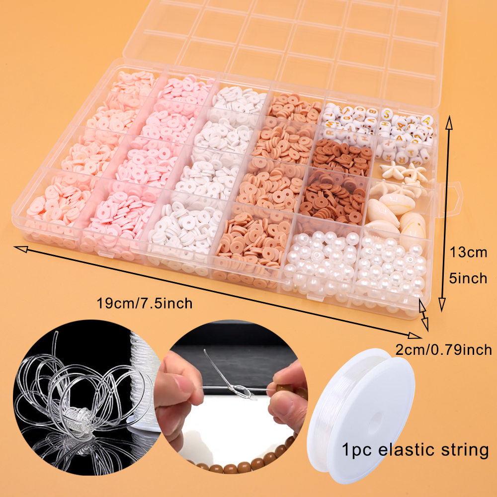 DIY Clay Beads Bracelet Making - Jewelry Making Kits For Kids のレビューと価格