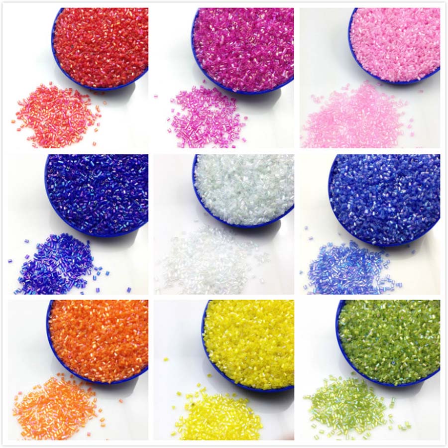 16g 1000pcs 2*3mm Colorful AB  - Seed Bead Tube のレビューと価格