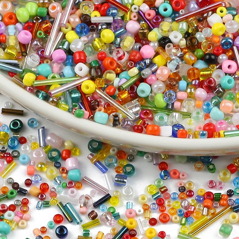 30g/lot Mixed Size Seed Glass  - Seed Bead Tube のレビューと価格