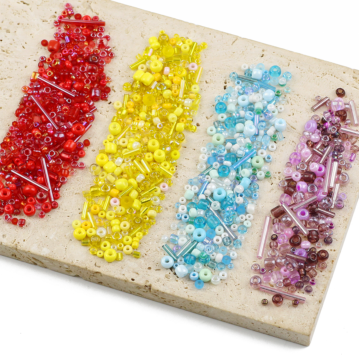 30g/lot Mixed Size Seed Glass  - Seed Bead Tube のレビューと価格