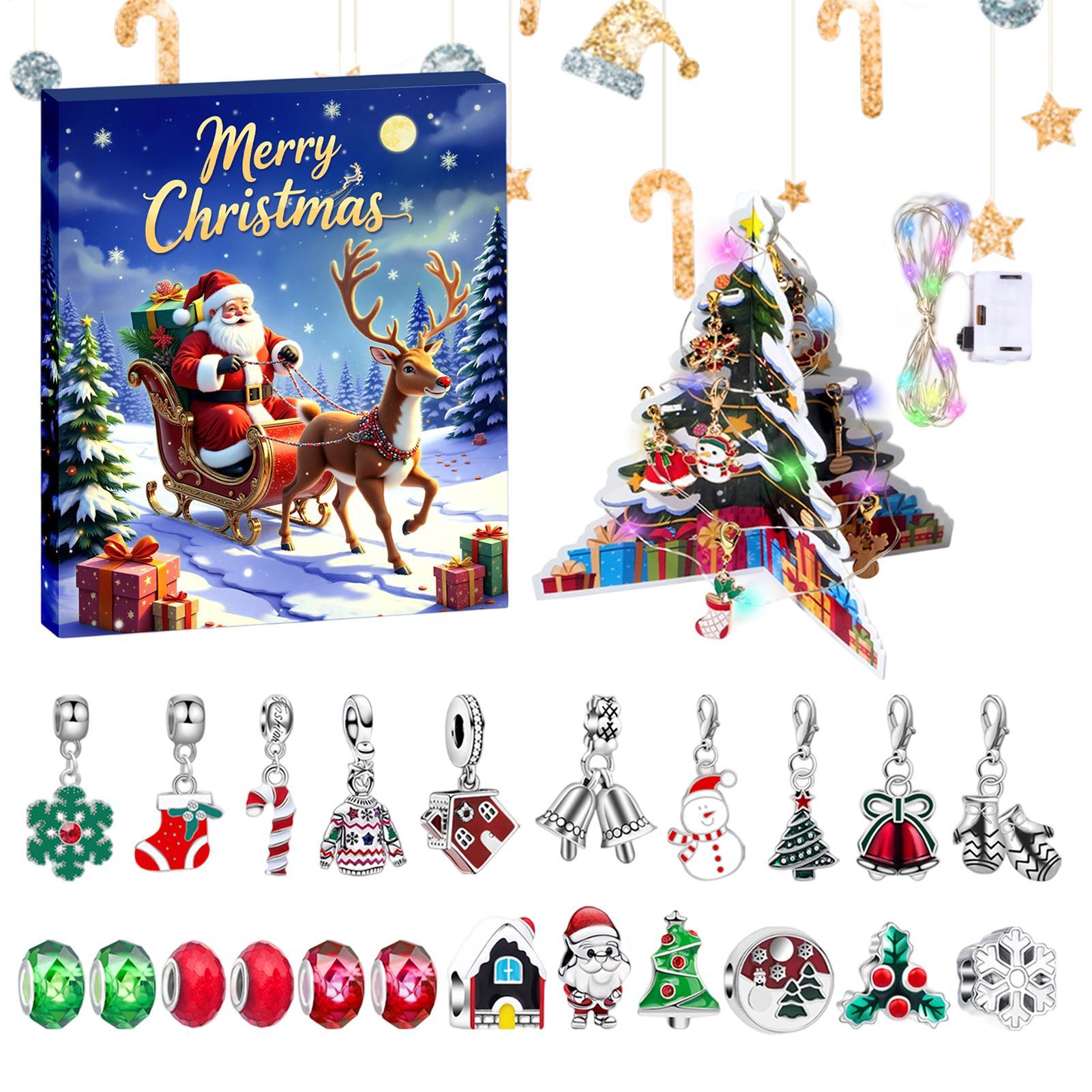 Christmas Gifts  Advent Bracel - Jewelry Making Kits For Kids のレビューと価格