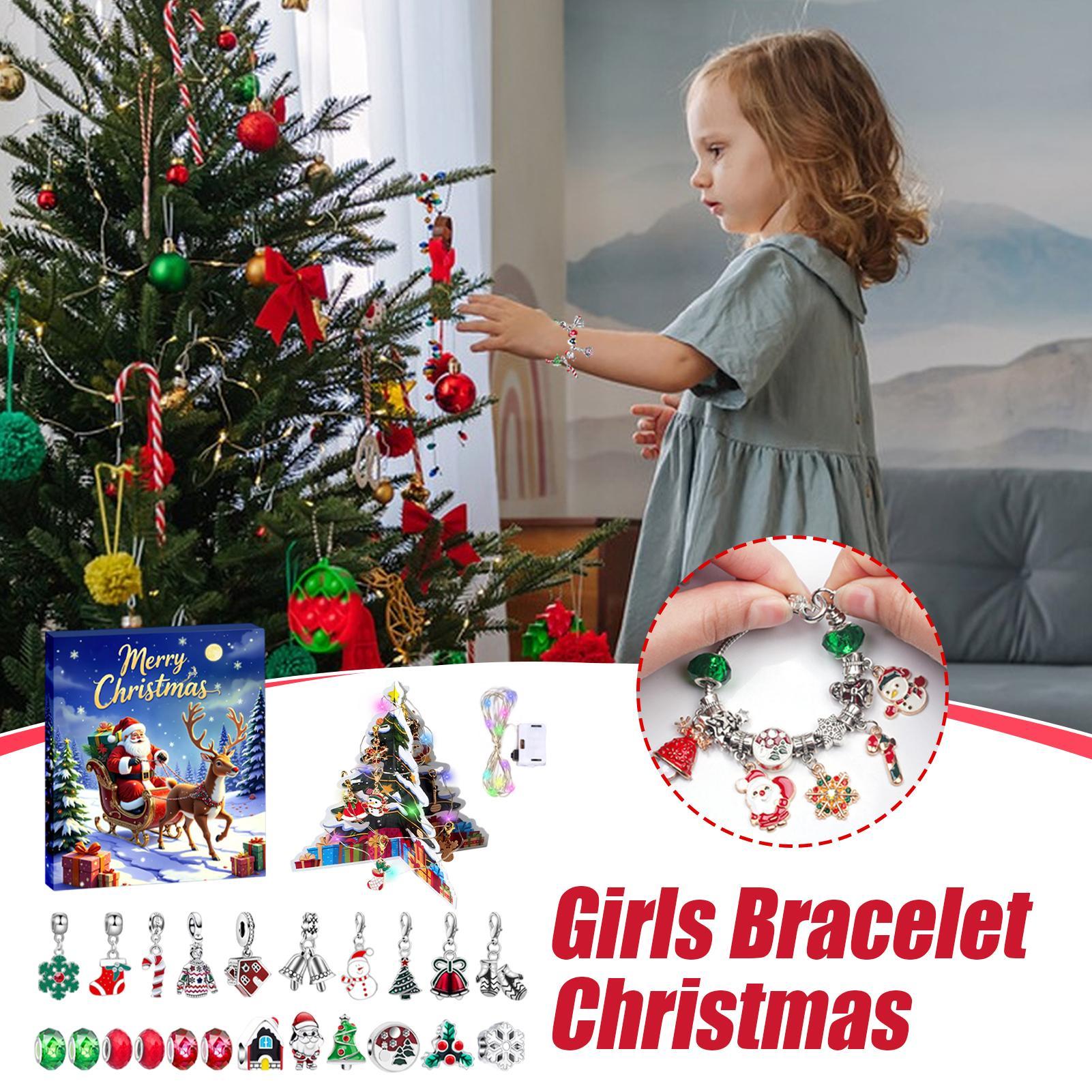 Christmas Gifts  Advent Bracel - Jewelry Making Kits For Kids のレビューと価格