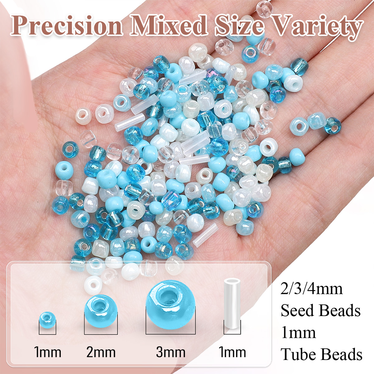 24 Grid Mixed Size Glass Seed  - Seed Bead Tube のレビューと価格