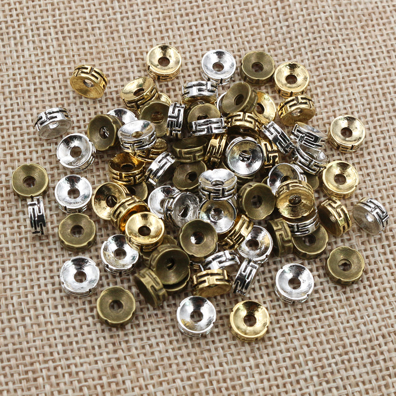 50pcs 7.5x3mm Spacer Beads Bro - Eyepin Ball End のレビューと価格