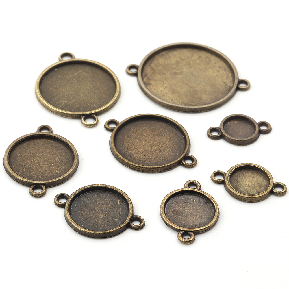 10pcs 8/10/12/14/16/18/20/25mm - Pendant Blank Bezel のレビューと価格