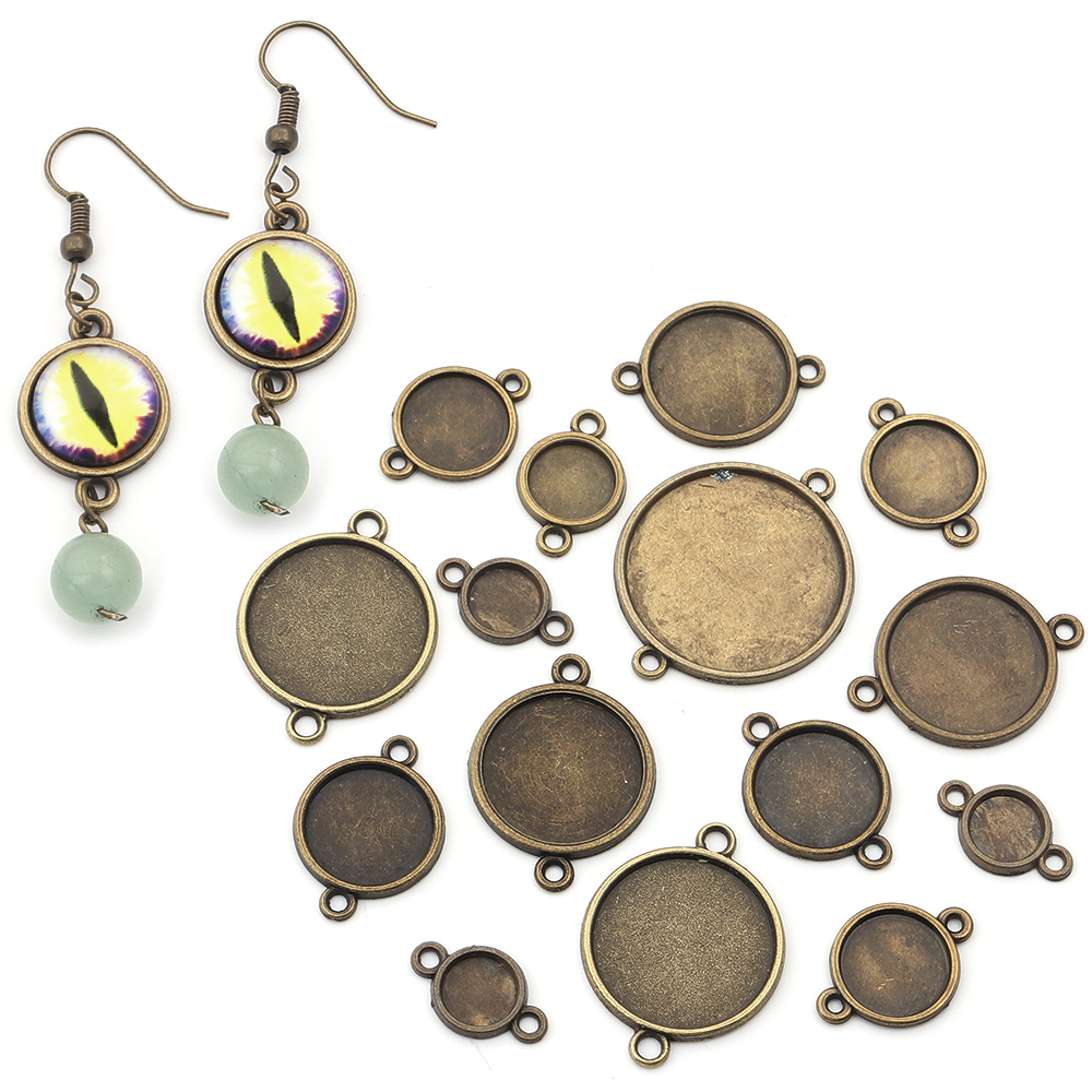 10pcs 8/10/12/14/16/18/20/25mm - Pendant Blank Bezel のレビューと価格