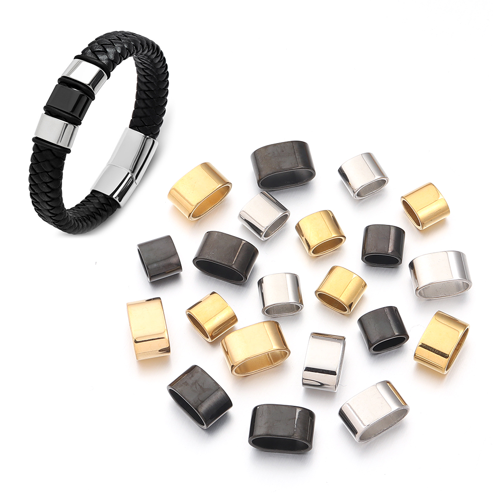 6pcs Flat Stainless Steel Tube - Jewelry Making Bead のレビューと価格