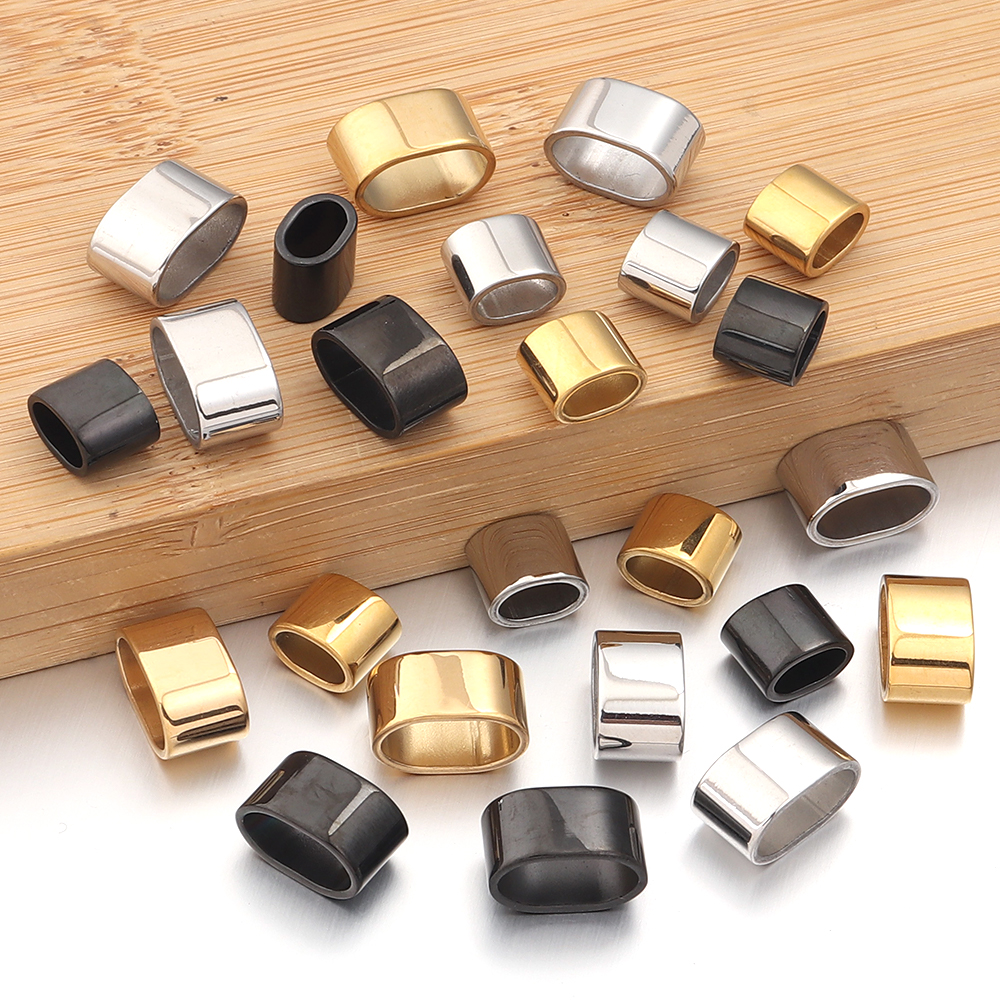 6pcs Flat Stainless Steel Tube - Jewelry Making Bead のレビューと価格