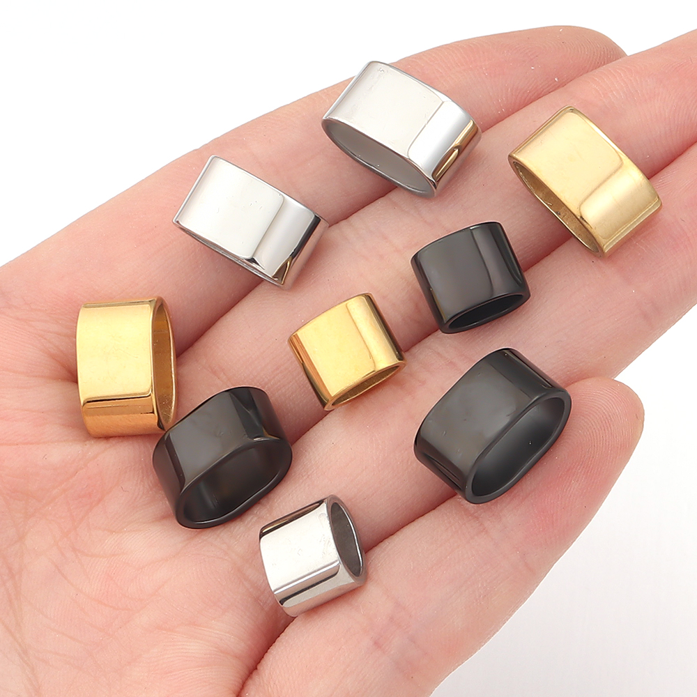 6pcs Flat Stainless Steel Tube - Jewelry Making Bead のレビューと価格