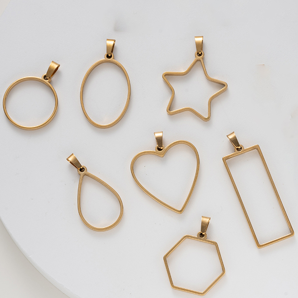 5pcs Stainless Steel Open Back - Pendant Blank Bezel のレビューと価格