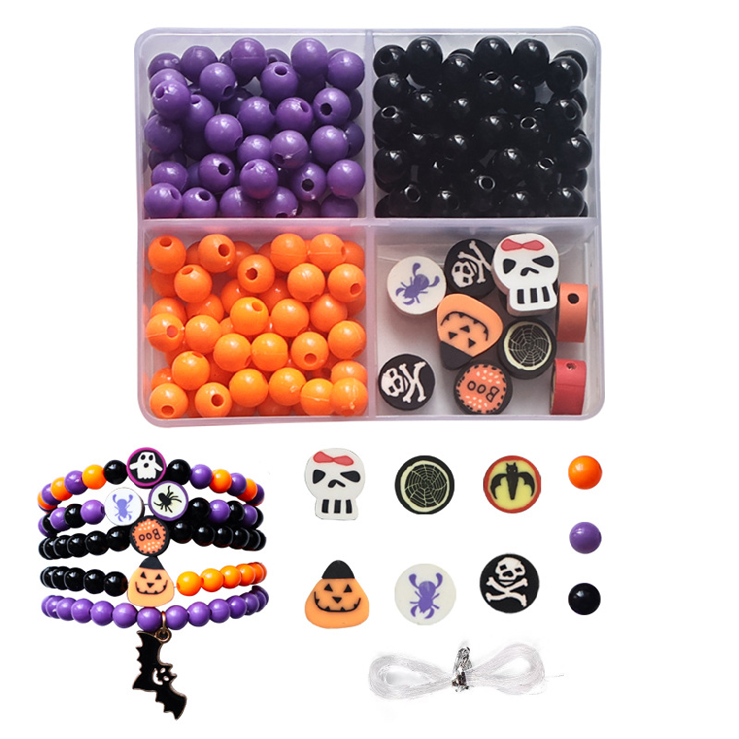Halloween 4 grid beading set,  - Jewelry Making Resin のレビューと価格
