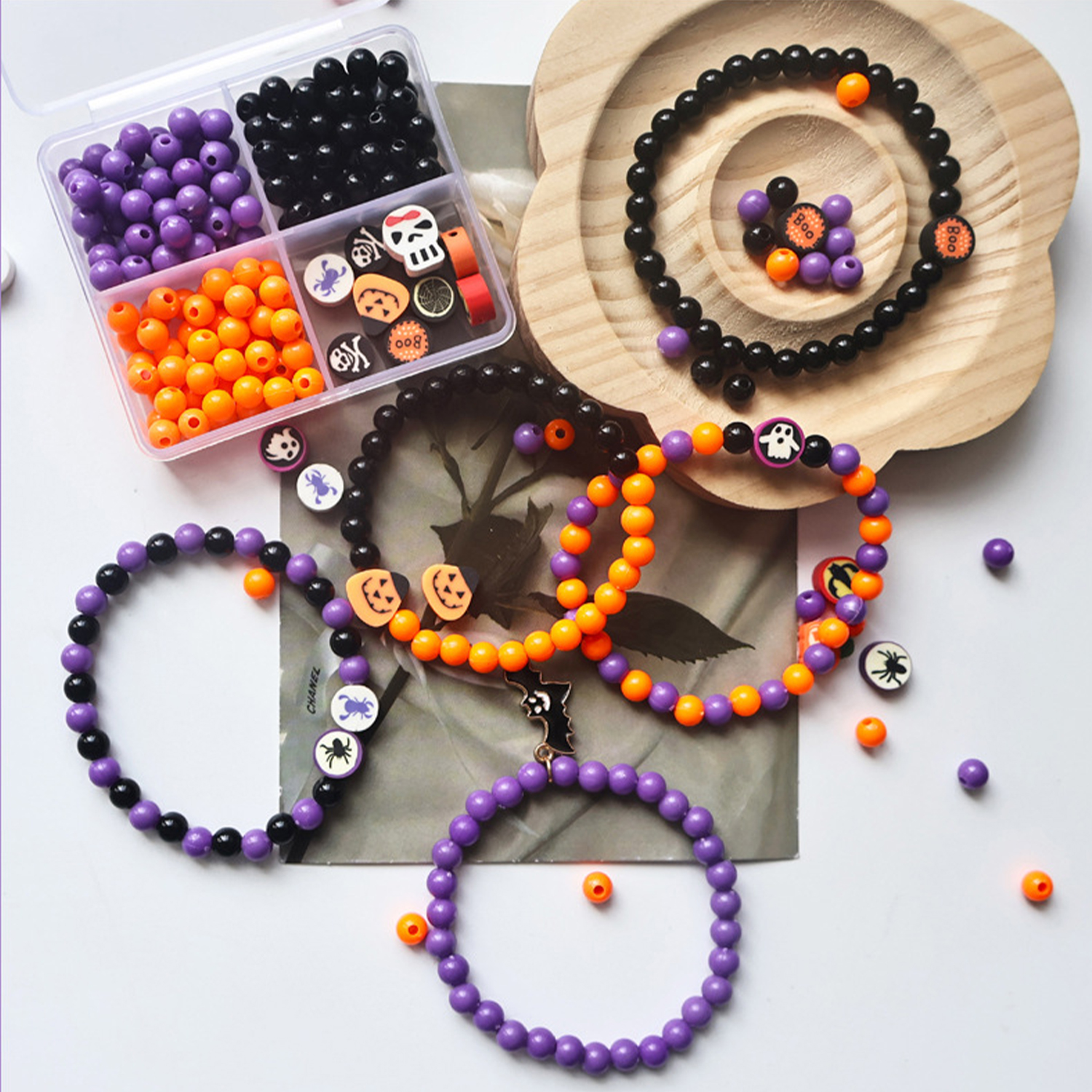 Halloween 4 grid beading set,  - Jewelry Making Resin のレビューと価格