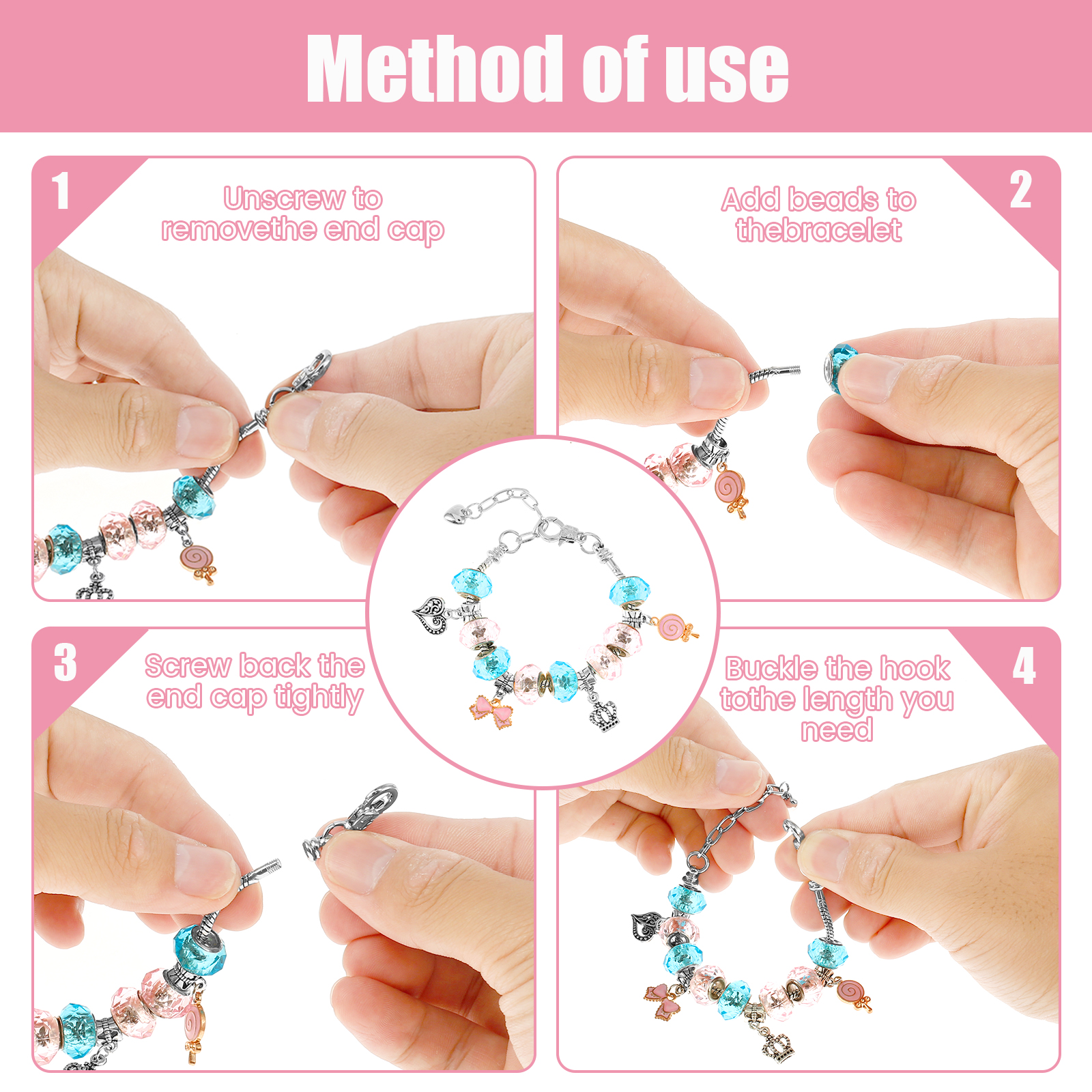 78Pcs Bracelet Making Kit Char - Jewelry Making Kits For Kids のレビューと価格