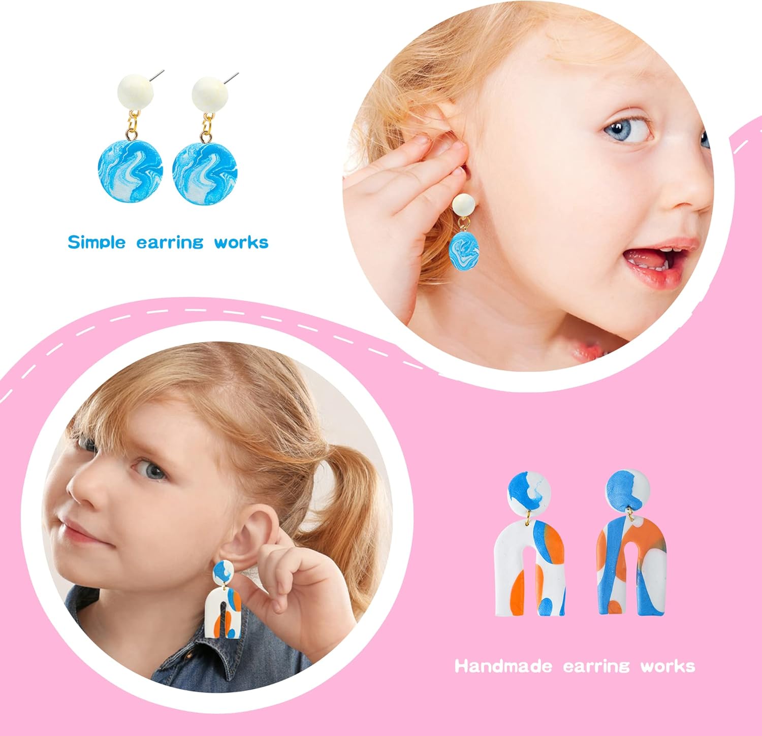 24 Color Polymer Clay Earring  - Jewelry Making Kits For Kids のレビューと価格
