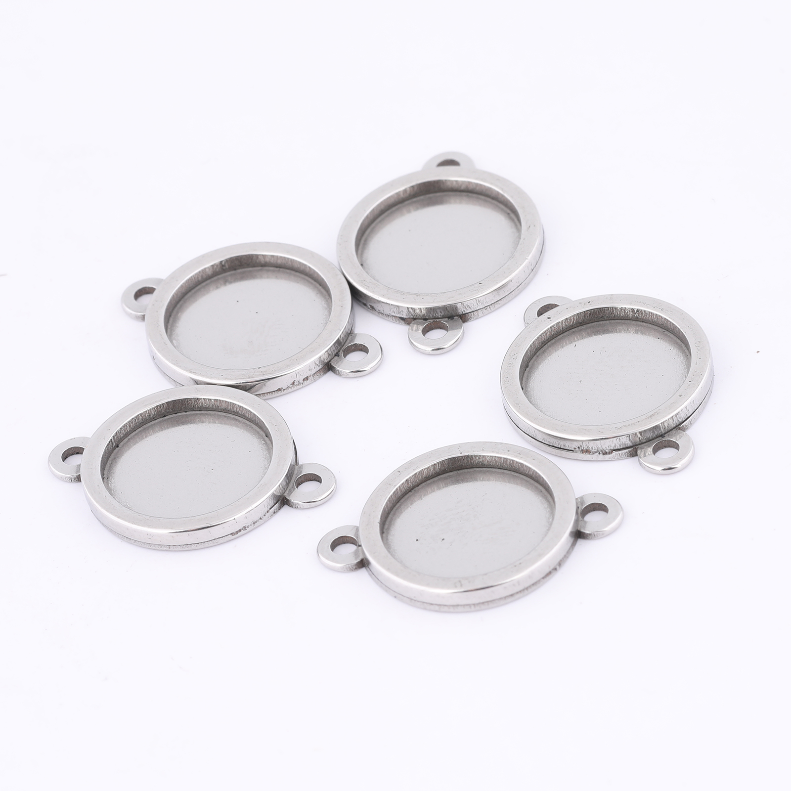 10pcs Stainless Steel 12mm Cab - Pendant Blank Bezel のレビューと価格