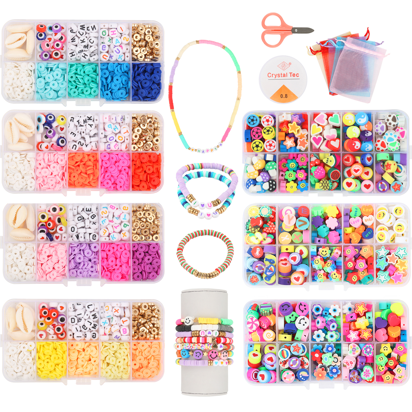 45 Types Boxed Beads Kits Poly - Jewelry Making Kits For Kids のレビューと価格