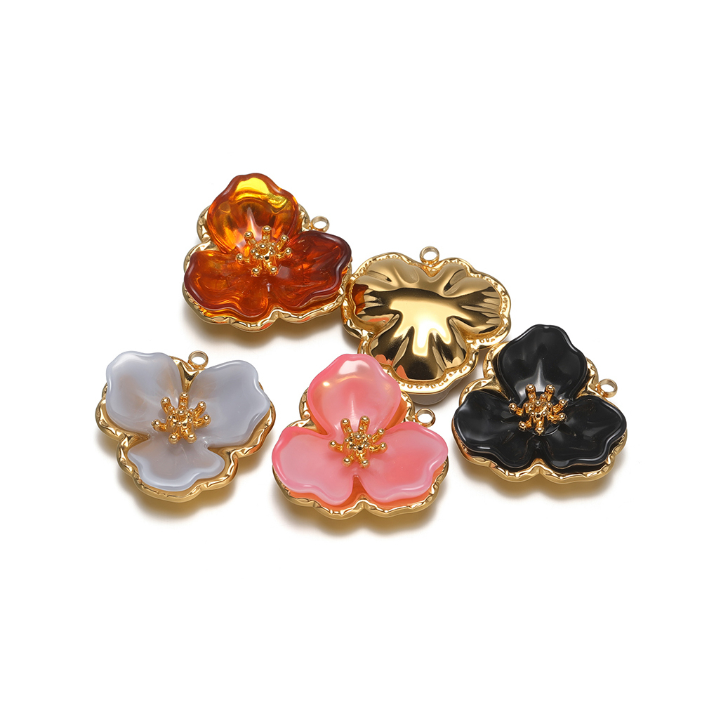 3pcs Gold Plated Stainless Ste - Jewelry Making Resin のレビューと価格