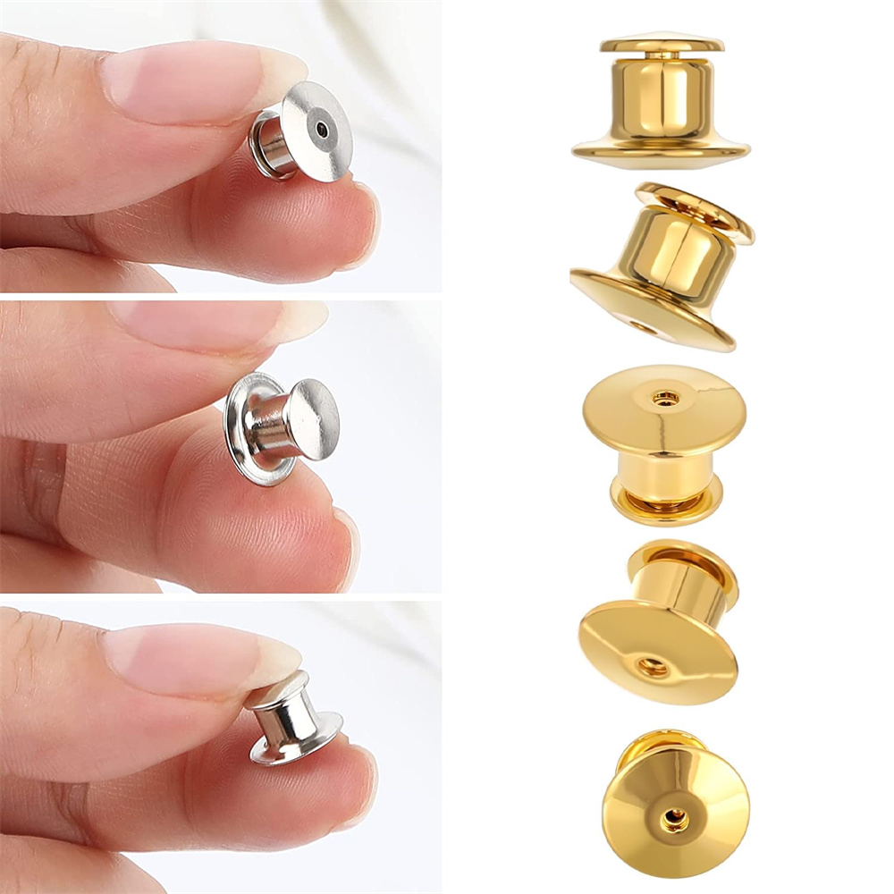 100Pcs Black Metal Locking Pin - Jewelry Making Materials Wholesale のレビューと価格