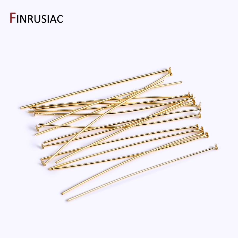 50PCS/lot 18k Gold Plated Bras - Eyepin Ball End のレビューと価格