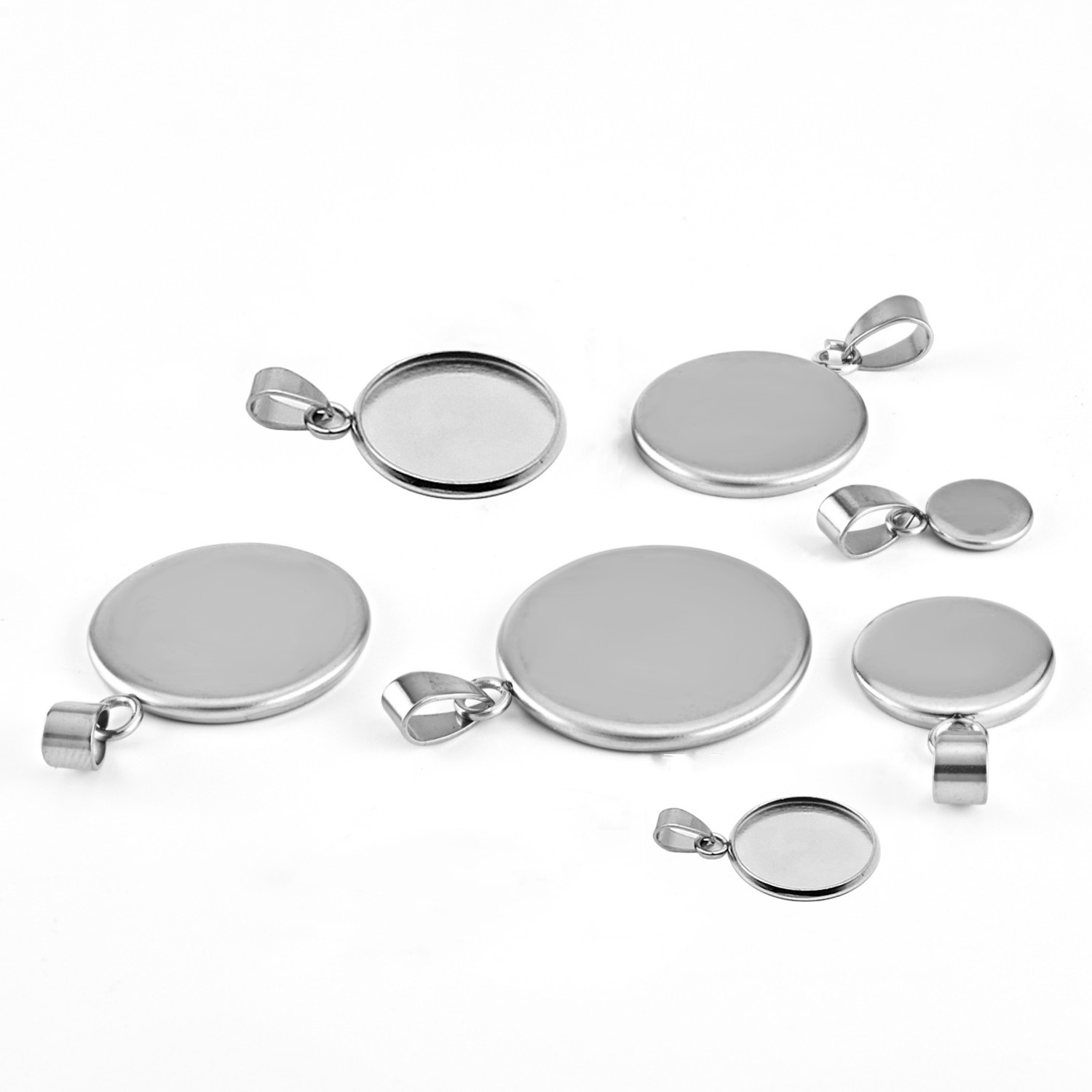 10pcs 316 Stainless Steel 6~20 - Pendant Blank Bezel のレビューと価格