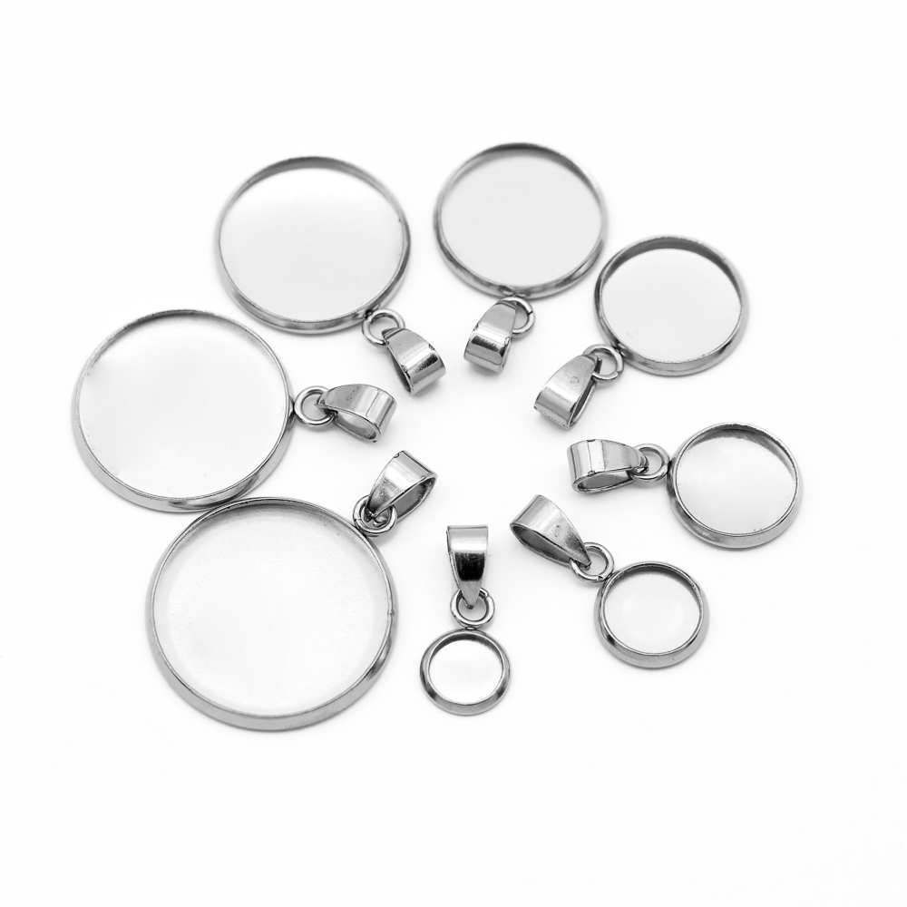 10pcs 316 Stainless Steel 6~20 - Pendant Blank Bezel のレビューと価格