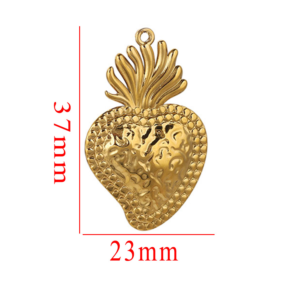 5pcs Stainless Steel Heart Sun - Jewelry Making Materials Wholesale のレビューと価格