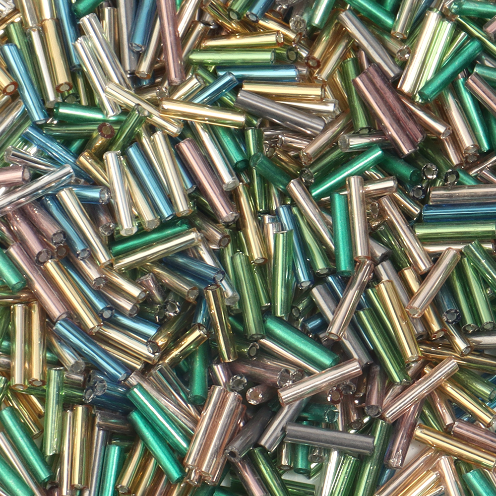 2x9mm Silver Colour Line Tube  - Seed Bead Tube のレビューと価格