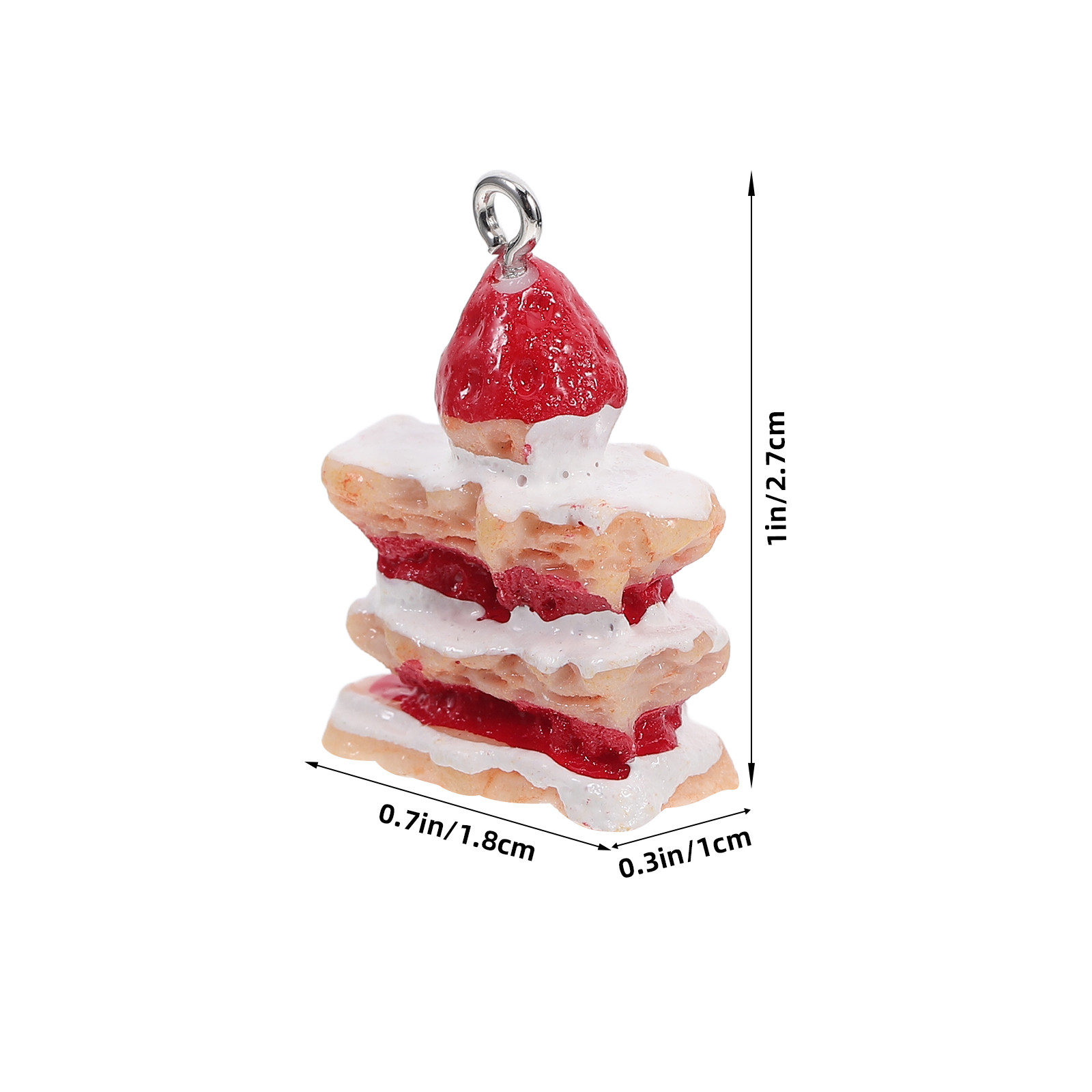 10Pcs Lifelike 3D Strawberry C - Jewelry Making Resin のレビューと価格