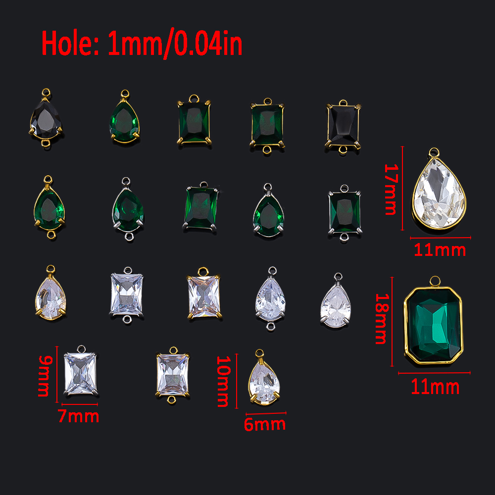 5pcs/Lot Stainless Steel Cryst - Jewelry Making Materials Wholesale のレビューと価格