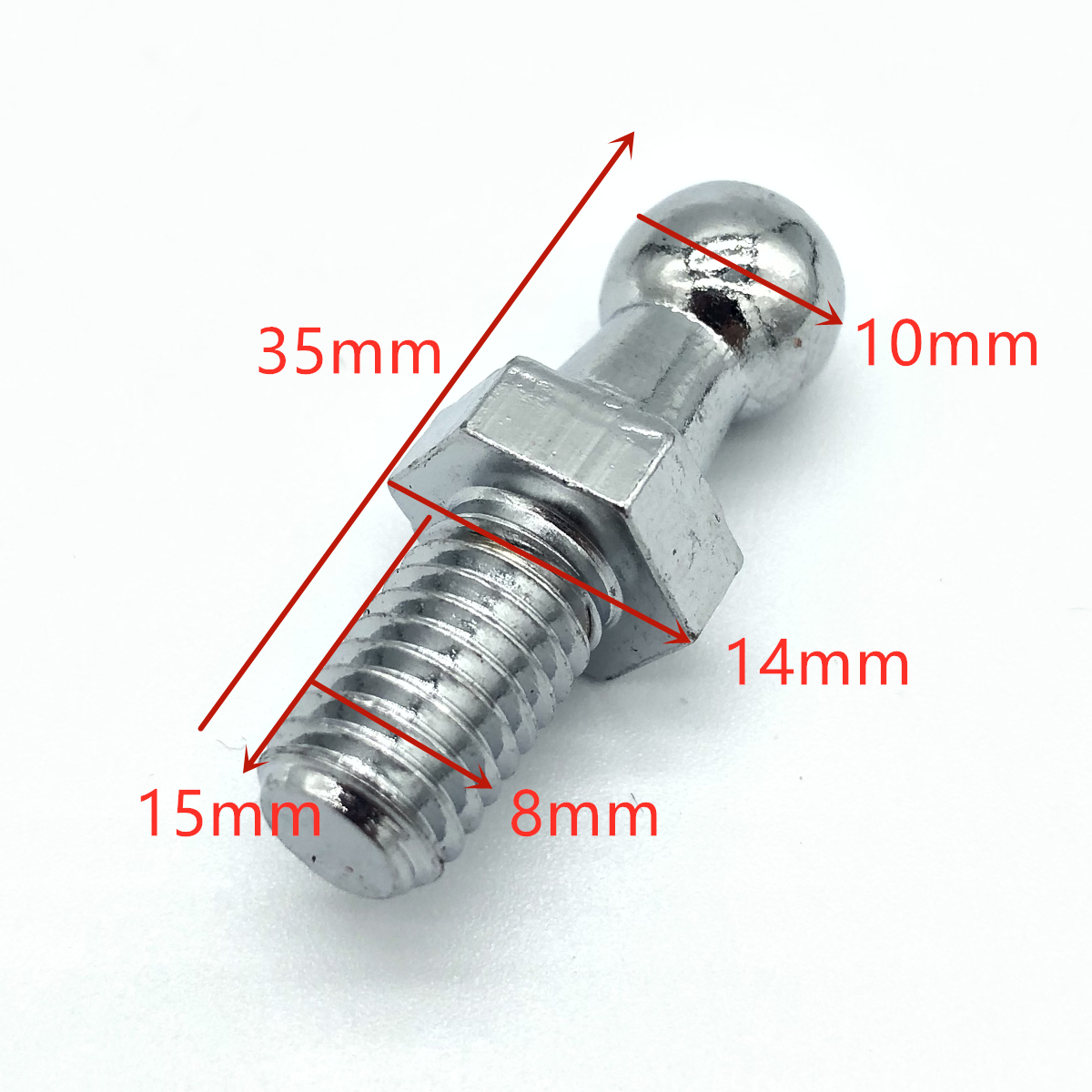 2x 10mm M8 M6 Universal Boot B - Eyepin Ball End のレビューと価格
